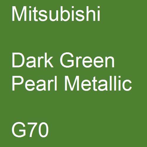 Mitsubishi, Dark Green Pearl Metallic, G70.